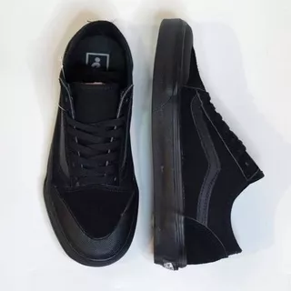 Sepatu Vans Old Skool Style 36sf Full Black Premium Bnib / 1:1 Mirror Made in China Sepatu Sneakers Pria Keren