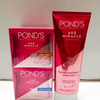 Ponds age miracle day cream / ponds age miracle night cream / ponds age miracle facial cleanser / ponds age miracle serum cream eye cream