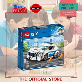 LEGO Original CITY 60239 Police Patrol Car - Mainan Anak Edukasi Lego Mobil Patroli Polisi Motor