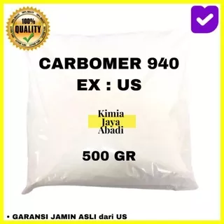 Carbomer 940 / Carbopol 940 / Pengental Gel / Pengental kosmetik 500 gram