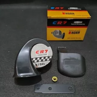 (cr7) klakson kelakson variasi model keong satuan 12 volt impor universal motor mio, nmax, beat, supra, jupiterm klx, crf, vario, scoopy, fino, r15, cbr150r, cb150r, satria fu, vario 125, vario 150, sonic, tiger, aerox, pcx, adv