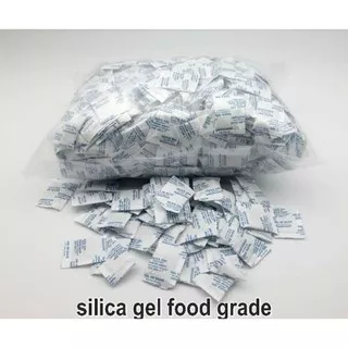 Silica Gel Natural Makanan Sachet 1gr Food Grade Pengawet Makanan 100 pcs