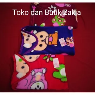 Selimut topi bayi, bulu halus merk Cintaku