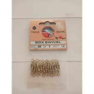 Kili-Kili Pancing Box Swivel 88 No 5 Golden Fish Kili-Kili Kuning Isi 12Pcs