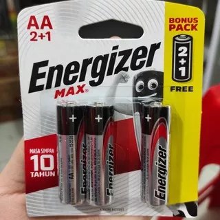 Baterai Energizer MAX AA ( A2 ) isi 3 ( 2 BONUS 1 )