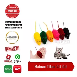 Tikus Cit Cit Mainan Kucing Interaktif Bentuk Tikus Bunyi Cit Cit Cat Toys Random NoGaransi