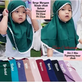 BERGO MARYAM ANAK DOUBLE RENDA - JILBAB ANAK DIAMOND