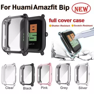 Amazfit Bip Case Amazfit GTS 2 mini / Amazfit bip U Case / bip lite / Amazfit pop pro TPU 360 Full Cover protective Electroplated Soft Case For Huami Amazfit Bip BIT PACE Lite Youth Bumper