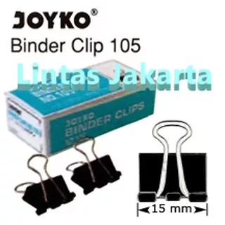 Binder Clip No 105 Merk Joyko (Isi 12 kotak kcl)