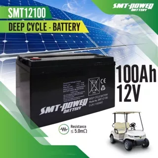 Battery 12V 100AH Baterai UPS for APC ICA Aki Kering Solar Panel Surya Mobil Golf Cart SMT12100