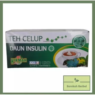 Teh Celup Daun Insulin Hikmah isi 20 - Obat Diabetes - Teh Daun Insulin - Teh Herbal - Daun Insulin