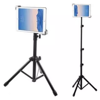 tongsis tripod bluetooth panjang 1,25 meter plus holder hp dan tablet phone