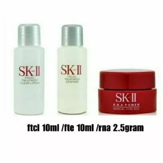 SK-II SKII SK2 Pitera Welcome Set Trial Kit Mini Size ( FTE 10ml + FTCL 10ml + RNA 2.5gr )