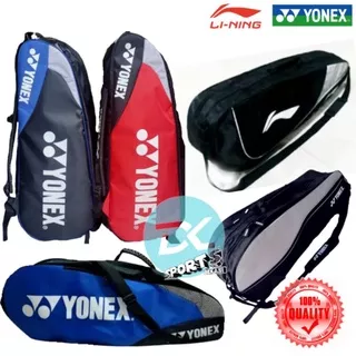 Tas Raket Yonex 2R/Tas Raket 2 Resleting/Tas Badminton 2R/Tas Bulutangkis Yonex 2R/Tas Gendong