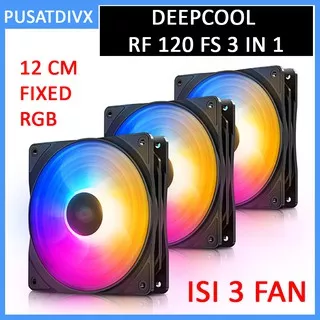 DEEPCOOL RF 120 FS 3 IN 1 RGB LED RF120FS 3IN1 KIPAS CASING 12CM 120MM