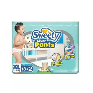 SWEETY Silver Pants Popok Celana XL 20 (18+2)