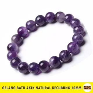 Gelang Batu Akik Natural Kecubung Asihan Dim 10mm