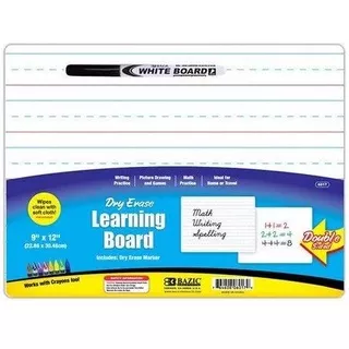 Papan Tulis 2 sisi Bazic Double Sided Learning Board