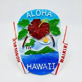 Fridge Magnet Tempelan Kulkas Hawaii Aloha America Amerika USA Aloha Hawaii 20