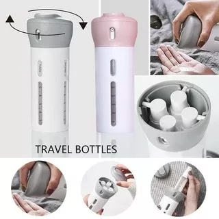Travel bottle toiletries kit 4 in 1 botol travel spray sabun shampo parfum kit organizer