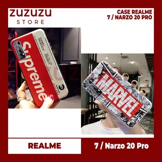 Case Realme 7 / Narzo 20 Pro Casing HP Karakter Terbaru Softcase Marvel (2 Tipe HP Ukuran Sama)