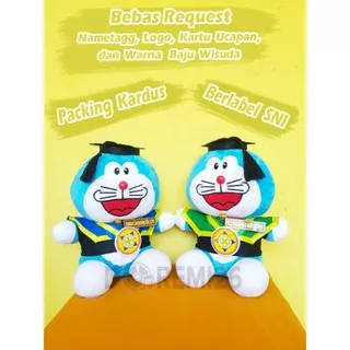 Boneka Wisuda Doraemon 35 cm SNI / Boneka Murah / Boneka Doraemon / Boneka Wisuda / Boneka Murah