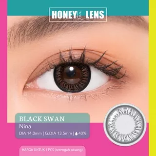 Honeyelens Black Swan Nina ( 1 PCS / SETENGAH PASANG )