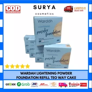 Wardah Lightening Powder Foundation Refill Two Way Cake Light Feel 12Gr