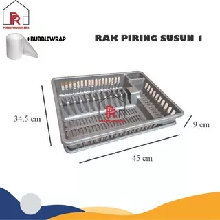 Rak piring Plastik Minimalis / Rak Piring Susun 1 & Susun 2 / Rak Dapur