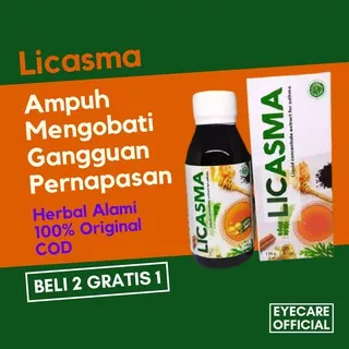 Obat Asma LICASMA TBC Sinusitis Polip Paru Paru Perokok Batuk Pilek Menahun - Sesak Nafas , Asma