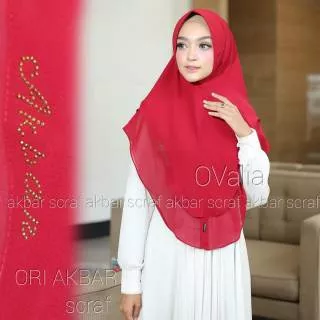 KHIMAR OVALIA ORI AKBAR / KHIMAR AKBAR ORIGINAL / KHIMAR CERUTI BABYDOLL 2LAYER.