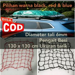 Jaring Bagasi Atap Mobil Roof Rack Net Cargo