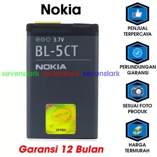 100% ORIGINAL Baterai Nokia BL5CT / BL-5CT / BL 5CT/ Nokia 6730C / 6303 / 5360 / C5 / C5-01 / 5220 / C3 / C6 / 5730 / 6730 Batre Batrai Battery