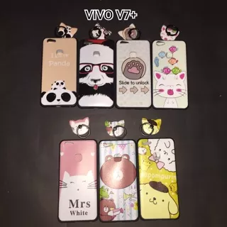 SOFTCASE MOTIF + IRING UNTUK VIVO V7+