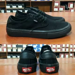 Sepatu Vans Authentic Chima Ferguson All Full Black Hitam Polos - PREMIUM IMPORT