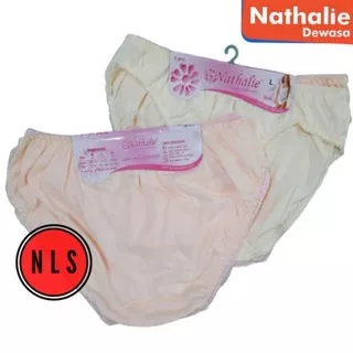 [1 Bundle Isi 3pc] CD Wanita Dewasa Mini NATHALIE Underwear Karet Renda NT 02 - NLS