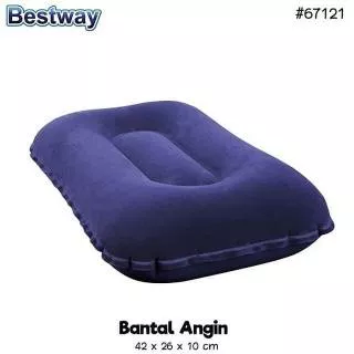 Bestway Bantal Tidur Angin Flocked Air Pillow Portabel