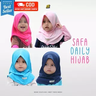 [COD] SF| Kerudung Jilbab Tudung Anak Cewek Hijab Instant Perempuan Muslimah 1 2 3 4 5 6 7 8 9 10 Tahun Safa Hijab Hooflakids Apparel