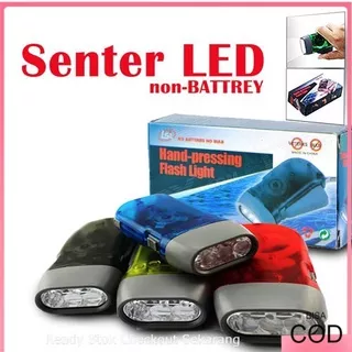 Hand pressing flashlight senter pompa barang unik china lampu led dinamo terang emergency Lamp Light