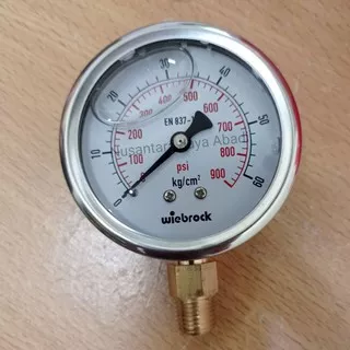 Pressure Gauge Stainless 2 1/2  inchi 60 Bar 900 Psi