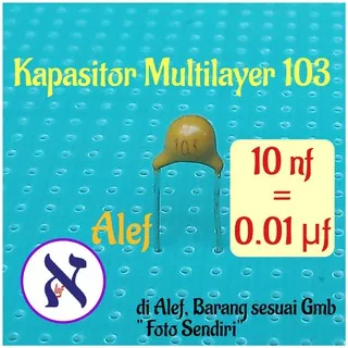 Kapasitor multilayer 10 nf Keramik 103 Capasitor 0.01 uf Capacitor