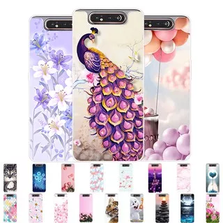 Samsung Galaxy A80 Casing TPU Painting Back Cover Samsung A80 A 80 Soft Silicone Case