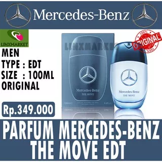 PARFUM ORIGINAL MERCEDES BENZ THE MOVE FOR MEN EDT 100ML BOX SEAL BPOM