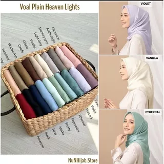 Voal Plain Heaven Lights Jilbab Hijab Kerudung Segiempat Square Ultrafine 120x120 Iron Logo HeavenLights