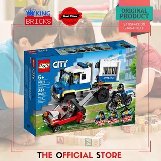 LEGO Original CITY 60276 Police Prisoner Transport - Mainan Anak Edukasi Motor Mobil Polisi