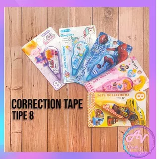 Correction Tape / Tip ex pita / Tip ex Kertas / CORRECTION TAPE KARAKTER KECIL TIPE 8