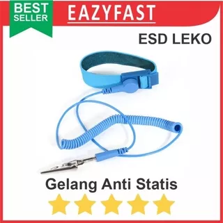 Gelang Anti Static Listrik Statis ESD Service Wrist Strap Band LEKO