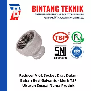 Reducer Vlok Sok 1 1/2 x 1 Besi Galvanis TSP