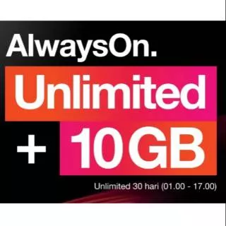 AON UNLIMITED 10GB NEW NASIONAL & LOKAL / KUOTA TRI UNLIMITED 10 GB