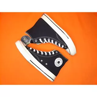 SEPATU PRIA SNEAKER ORIGINAL PREMIUM CONVERSE 70S HIGH BLACK WHITE SEPATU PRIA ALLSTAR SNEAKER PRIA DAN WANITA HITAM POLOS TINGGI SEKOLAH